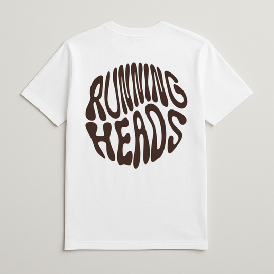 RUNNING HEADS OVERSIZED LOGO TEE